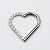 Piercing Argola Coração cravejado (Titânio) - Imagem 3