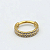 Piercing Argola dupla cravejada (Titânio) - Imagem 2