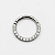 Piercing Argola frontal Cravejada (Titânio) - Imagem 2