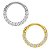 Piercing Argola frontal Cravejada (Titânio) - Imagem 1