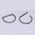 Argola D’Ring cravejado 2 em 1 ( TITANIO) - Imagem 3