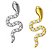 Labret serpente cravejada (Titanio) - Imagem 1