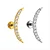 Labret Cluster Lua Longa (titanio) - Imagem 1
