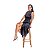 Chemise Dunna em Crepe Amanda com Superfície Acetinada Preto - Imagem 3