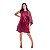 Vestido Túnica Um Ombro Só Malika Crepe Amanda Acetinado - VINHO BORDÔ - Imagem 1