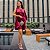 Vestido Túnica Um Ombro Só Malika Crepe Amanda Acetinado - VINHO BORDÔ - Imagem 7