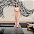 Conjunto Calça e Cropped Safira de Crepe Bege - Imagem 7