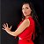 Cropped Top Sem Mangas Safira de Crepe - Vermelho - Imagem 1