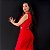 Conjunto Calça e Cropped Safira de Crepe Vermelho - Imagem 4