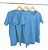 Kit 3 Camisetas Masculina Malha Fria PV Azul Turquesa - Imagem 1