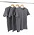 Kit 3 Camisetas Masculinas Malha Fria PV Preto Mescla - Imagem 1