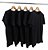 Kit 5 Camisetas Masculina Malha Fria PV Preta - Imagem 1