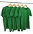 Kit 5 Camisetas Masculina Malha Fria PV Verde Bandeira - Imagem 1