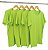 Kit 5 Camisetas Masculina Malha Fria PV Verde Limão - Imagem 1