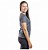 Baby Look Malha Feminina Fria Cinza Chumbo - Imagem 3