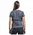 Baby Look Malha Feminina Fria Cinza Chumbo - Imagem 2