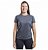 Baby Look Malha Feminina Fria Cinza Chumbo - Imagem 1