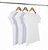 Kit 3 Baby Look  Malha Fria Branca - Imagem 1