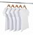 Kit 5 Baby Look Malha Fria Branca - Imagem 1