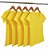 Kit 5 Baby Look Malha Fria Amarelo Ouro - Imagem 1