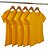 Kit 5 Baby Look Malha Fria Laranja - Imagem 1