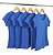 Kit 5 Baby Look Malha Fria Azul Royal - Imagem 1