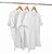 Kit 3 Camisetas Algodão Branca Premium - Imagem 1