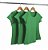 Kit 3 Baby Look Algodão Verde Bandeira Premium Basic - Imagem 1