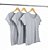 Kit 3 Baby Look Algodão Cinza Mescla Premium Basic - Imagem 1