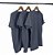 Kit 3 Camisetas Algodão Cinza Chumbo Premium - Imagem 1