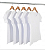 Kit 5 Baby Look Algodão Branca Premium Basic - Imagem 1