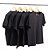 Kit 5 Camisetas Algodão Preta Premium - Imagem 1