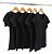 Kit 5 Baby Look Algodão Preta Premium Basic - Imagem 1