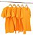 Kit 5 Camisetas Algodão Laranja Premium - Imagem 1
