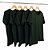 Kit 5 Camisetas Algodão Verde Musgo Premium - Imagem 1