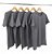 Kit 5 Camisetas Algodão Mescla Preto Premium - Imagem 1