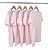 Kit 5 Camisetas Algodão Rosa Claro Premium - Imagem 1