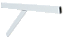 Suporte para Chumbar com Reforço Branco 40cm  -  O Par - Imagem 1