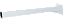 Suporte para Parafusar Branco 50cm  -  O Par - Imagem 1