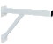 Suporte para Parafusar com Reforço Branco 50cm  -  O Par - Imagem 1