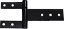 Dobradiça Tripla para Parafusar N°1 - Imagem 1