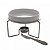 Rechaud para queijo brie com faca aço inox - Imagem 1