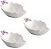 Trio de bowls porcelana com detalhe borboleta - Imagem 1