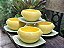 Bowl limão siciliano com pires folha em louça_unidade - Imagem 1