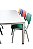 ST MR CI 04 - KIT 1 MESA E 4 CADEIRAS INFANTIL DE REFEITORIO - Imagem 4
