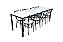 ST MR C.BIST. MDP-04 - KIT 1 MESA E 4 CADEIRAS DE REFEITORIO - Imagem 2