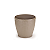Vaso Mini Redondo Rattan 1,8 Lts Palha - Imagem 1
