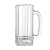 CANECA VIDRO IMCOL 400ML 221025 - Imagem 1