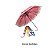 GUARDA CHUVA 80CM INFANTIL FLOR FEM 4008 IMCOL - Imagem 1