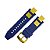 Pulseira para Relógio Compatível com Invicta Noma 3 Completa - Azul e Dourado - Imagem 1